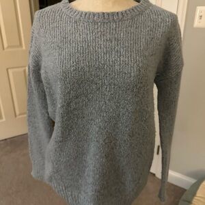 BB Dakota Blue and Gray Crew Neck Sweater